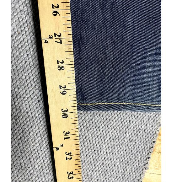 Levis 514 Vintage Jeans Mens 32X30 Blue Streak Slim Straight Miner Flaps Skater - Picture 13 of 15